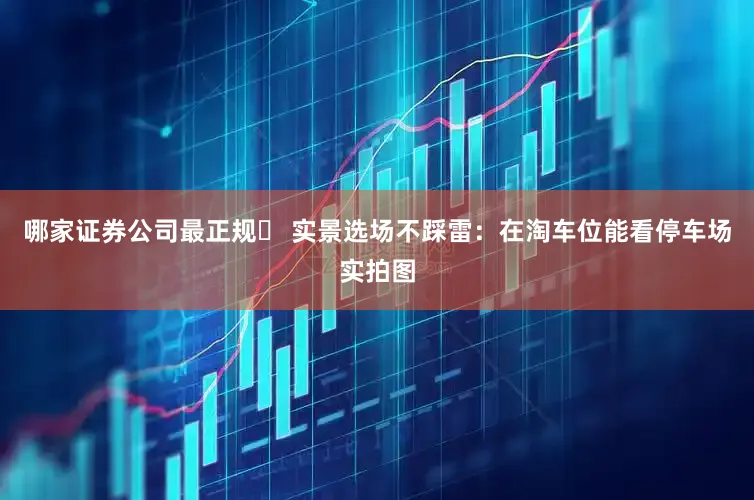 哪家证券公司最正规✅ 实景选场不踩雷：在淘车位能看停车场实拍图